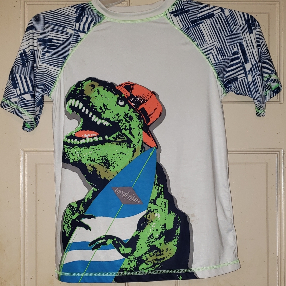 Surfing T-rex shirt